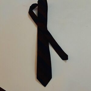 Vintage Thai Silk Tie Mens One Size Multicolor Striped Necktie Hand Woven Siam